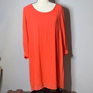 Halo Asymmetrical Dress in Vibrant Coral